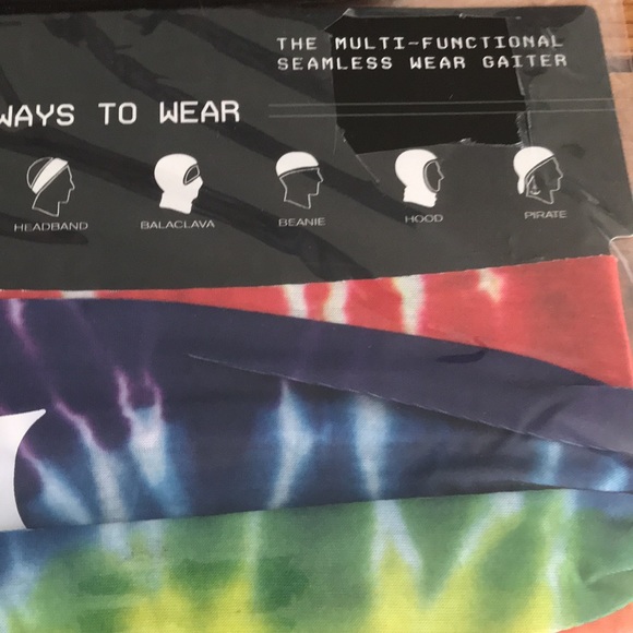NWT Hurley Rainbow Multi-Functional Gaiter (mask) - Picture 3 of 3